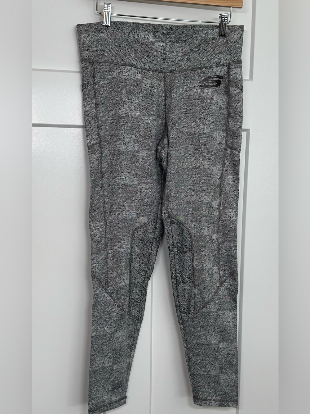 Women’s Skechers Sport Heather Gray Athletic Leggings, Size L
